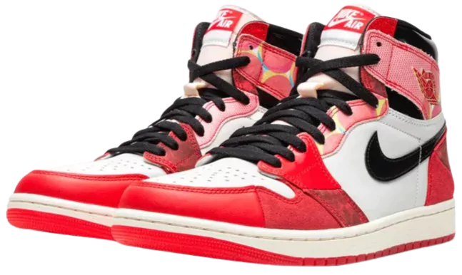 Side View of Jordan 1 High OG Spider-Man Across the Spider-Verse